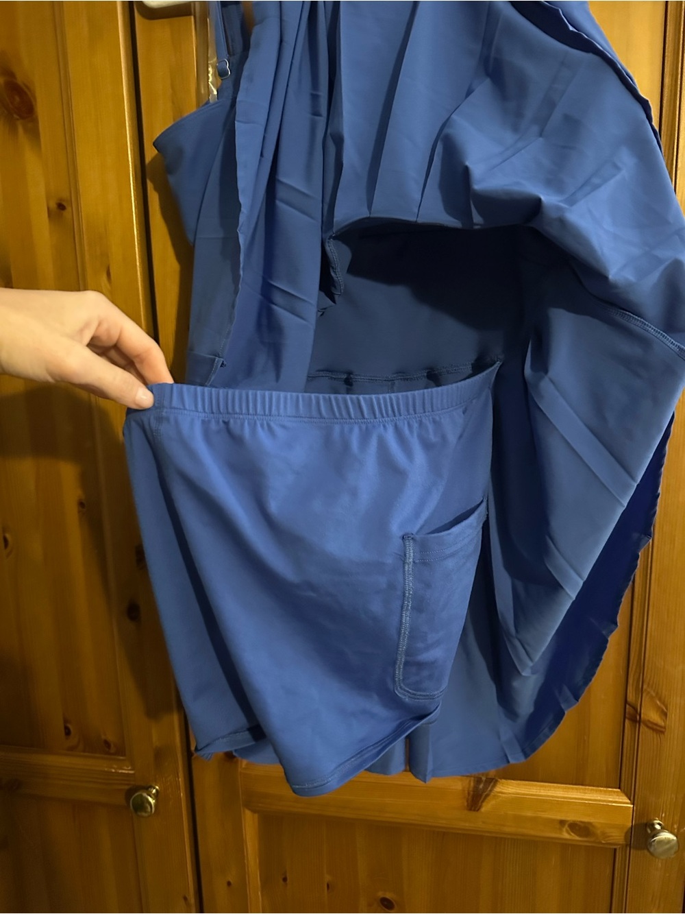 Gilly Hicks Blue Pleated Athletic Dress